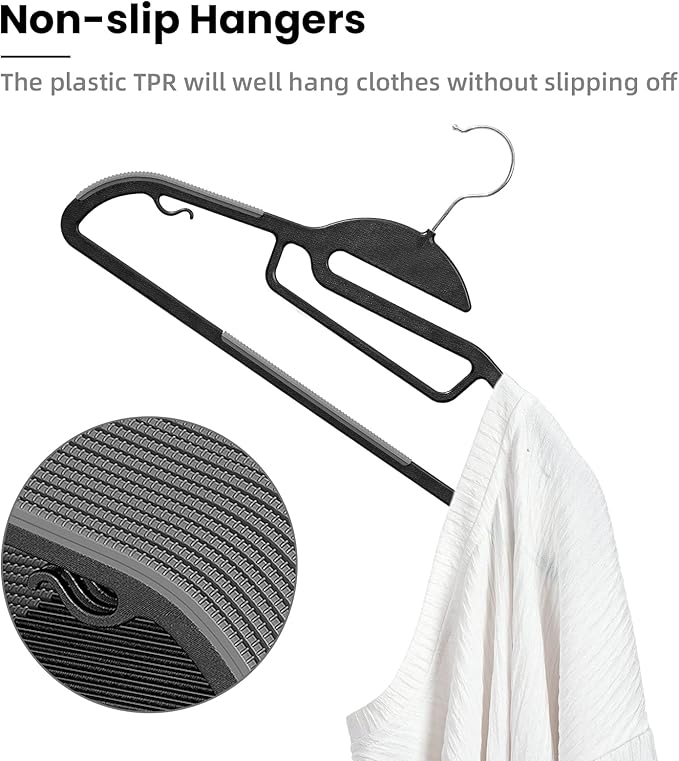 Heavy Duty Plastic Hangers 50 Pack - Image 3