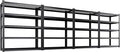 Set of 4 Garage Shelving-3000 lbs 5 Tier Storage Shelves,Adjustable Heavy Duty Metal Shelving Unit and Storage Large Wire Rack,Utility Steel Shelf for Warehouse Industrial Pantry Basement -78"x46"x20" by Unknown