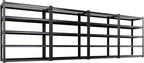 Set of 4 Garage Shelving-3000 lbs 5 Tier Storage Shelves,Adjustable Heavy Duty Metal Shelving Unit and Storage Large Wire Rack,Utility Steel Shelf for Warehouse Industrial Pantry Basement -78"x46"x20" by Unknown