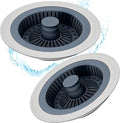 Kitchen Sink Drain Strainer 3 in 1, 304 Stainless Steel Pop Up Sink Stopper by YKWLHomeSolution