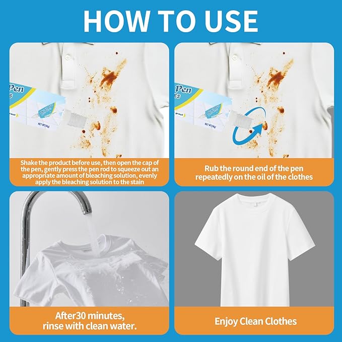 Bleach Pen For Clothing, Bleach Pen, Stain Remover Pen, Instant Travel Stain - Image 5