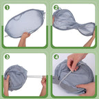 4 Pack Pop-Up Mesh Laundry Basket, Open Collapsible Laundry Baskets - Image 3