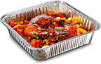 10pack- 8 x 8 Aluminum foil Pans Disposable Heavy Duty Square baking Cake Pan - Image 6