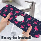 Abstract Summer Tropical Blue Pink Flamingo Flamingos Hawaii Hawaiian Kitchen - Image 6