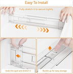 Yieach 8 Pack 3.2 Inch Shallow Acrylic Drawer Dividers - Image 4