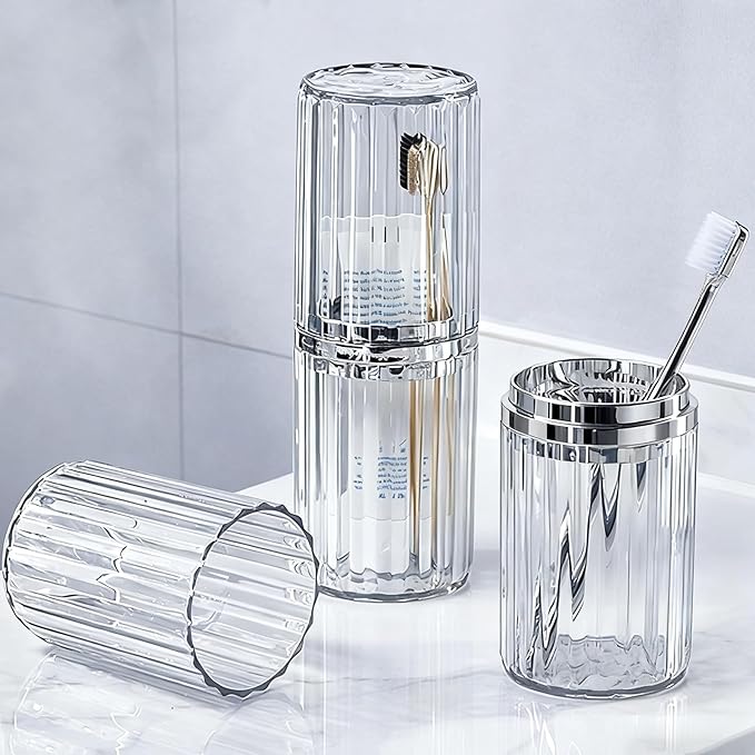 Toothbrush Travel Case Portable Travel Toothbrush Holder, Large Travel - Image 2