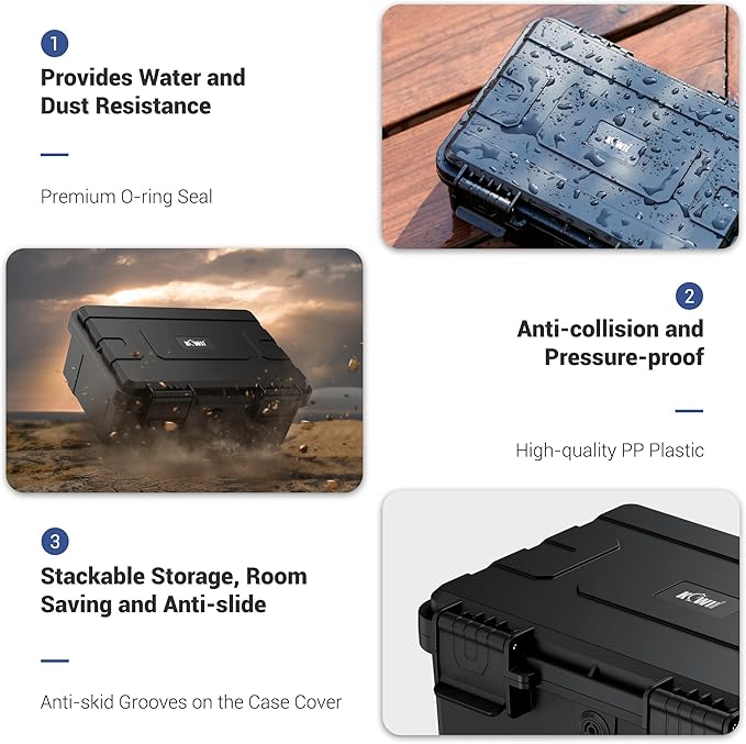 KIWIFOTOS 15 Slots D Battery Organizer Storage Case IP67 Waterproof D Cell LR20 - Image 4
