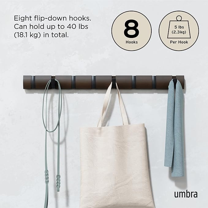 Umbra Flip Wall-Mounted Coat Rack - Image 5