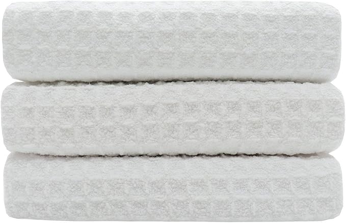 Waffle Weave Kitchen Towels Thick Microfiber Dish Drying Towels Absorbent Tea - Image 2