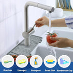 Meiliweser Silicone Faucet Splash Guard Gen 3-10° Large Slope & Adaptable Hole - Image 5