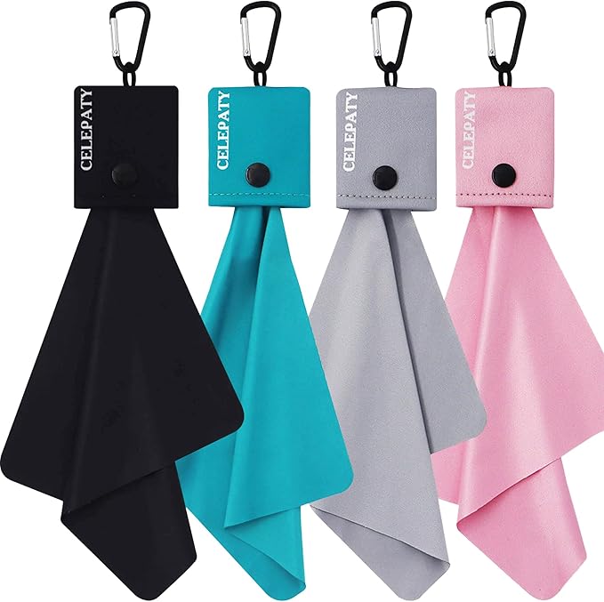 Solid Color Keychain Microfiber Eye Glasses Cleaner Cleaning Cloth Wipes by Celepaty