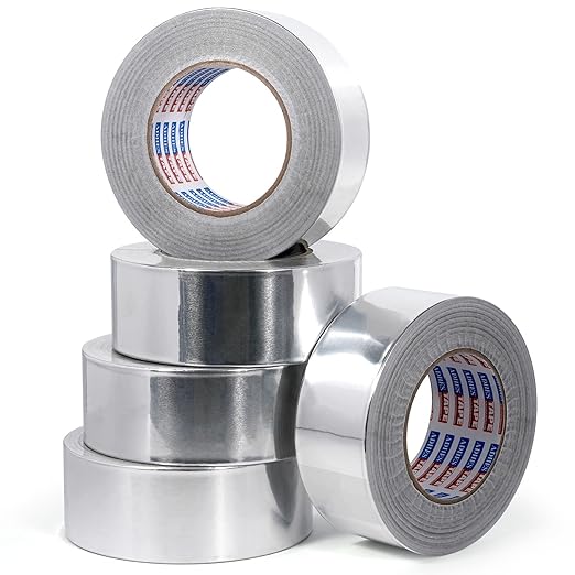 ADHES Premium Aluminum Foil Tape, 2 Inch x 210 Feet, 5Rolls Heat Proof Tape by ADHESTAPEPERSUITOFPERFECTION