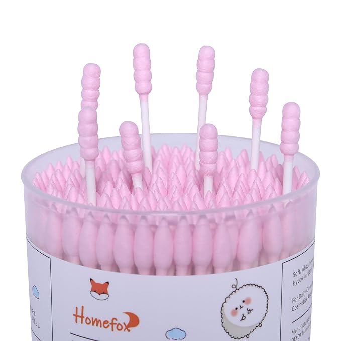 Pink Cotton Swabs Spiral Pointed - Image 4