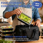 38oz 50 Pack Meal Prep Containers Reusable, Disposable Food Containers - Image 2