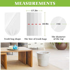 2.6 Gallon 150 Counts Small Trash Bags Garbage Bags by Teivio, Bathroom Trash - Image 2