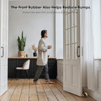 4 Pcs Self Adhesive Door Stoppers, Stainless Steel Floor Door Stop Wall - Image 6