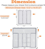 Large Utensil Drawer Organizer Expandable Silverware Organizer - Image 4