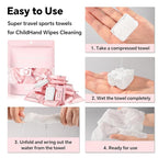 Compressed Towels 90 Pcs, Disposable Coin Towels, Portable Face Towelettes - Image 4