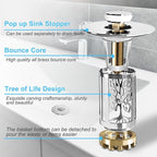 Bathroom Sink Drain Stopper, Bathroom Sink Drain Strainer - Image 6