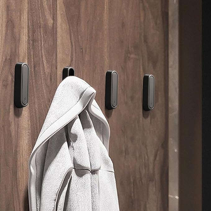4PCS Folding Coat Hooks, Heavy Duty Wall Hooks Made of Zinc Alloy, Foldable - Image 3