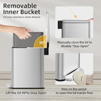 KUK Slim Bathroom Trash Can - Image 5