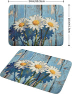 Daisy Floral Dish Drying Mat for Kitchen Counter 18x24 Spring Summer Theme - Image 2