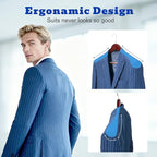 HOUSE DAY Wood Suit Hangers for Men, Wide Shoulder Wooden Hangers - Image 2