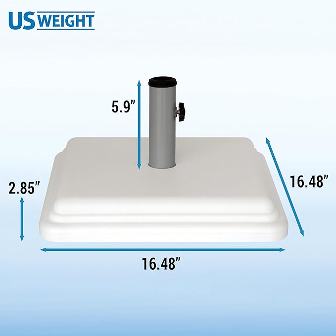 US Weight 40 Pound Umbrella Base - Weighted Umbrella base For Use With Patio Table – Heavy Duty Base- Made in the USA - Image 5