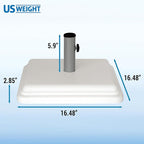 US Weight 40 Pound Umbrella Base - Weighted Umbrella base For Use With Patio Table – Heavy Duty Base- Made in the USA - Image 5