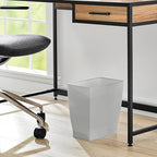 iDesign Small Plastic Bathroom Trash Can, Slim Rectangle Garbage Bin - Image 5