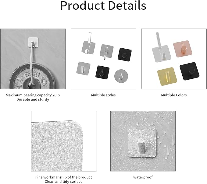 Paoli Heavy Duty Self Adhesive Hooks - Image 5