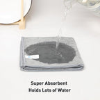 Gray Microfiber Cleaning Cloth 13"x13", Ultra Soft Absorbent Microfiber - Image 4