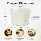 Elevated Lifestyle Ceramic Sponge Holder – Sink Caddy Organizer, Decorative - Image 3