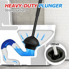 3Pack Toilet Brush and Plunger Set, Extended Handle Plunger, Toilet Bowl Brush - Image 3