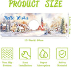Chrismas Sink Faucet Absorbing Mat Hello Winter Sink Splash Guard Drying Mat - Image 2