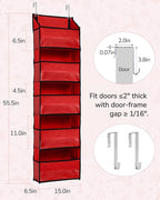 ULG 1 Pack Over The Door Organizer – 5 Shelf Door Organizer Hanging & 10 Side - Image 8