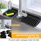 14.6-Inch Kitchen Sink Splash Guard Mat | 7° Slope - Image 2