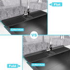 Folding faucet mat for kitchen sink-sink splash guard behind faucet-silicone - Image 7
