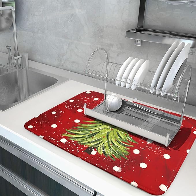 Christmas Tree Dish Drying Mat 18 x 24 Inch - Image 5