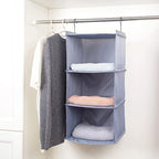 Hanging Closet Organizer and Storage 3-Shelf, Easy Mount Foldable Hanging - Image 8