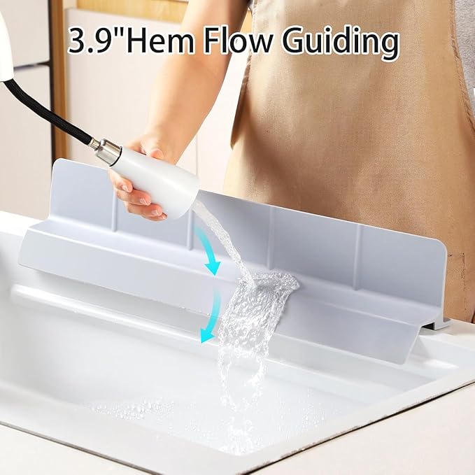 23" Ultra Silicone Sink Splash Guard Released in 2025/Dec, Self-Draining Water - Image 8