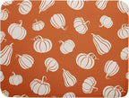 Fall Dish Drying Mat for Kitchen Counter Autumn White Pumpkins Festival by Unknown