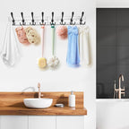 IBosins Wall Mounted Coat Rack, 31.4'' Long, Rustic Wood & Aluminum Coat Rack - Image 6