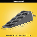 Premium Chrome Zinc Alloy Rubber Door Stop, Heavy Duty Door Stoppers - Image 3