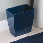 iDesign Small Plastic Bathroom Trash Can, Slim Rectangle Garbage Bin - Image 7