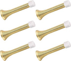 6 Pack Spring Door Stopper Bright Brass by KOVOSCH