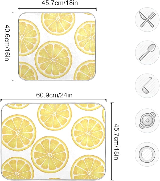Absorbent Dish Drying Mat for Kitchen Counter - Image 3