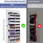 Heavy Duty Over The Door Organizer 5 Tiers, Extra Large Behind Door Storage of - Image 4
