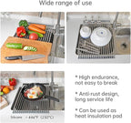 Large Expandable Roll Up Dish Drying Rack, Heat-Resistant Dish Drainer - Image 5