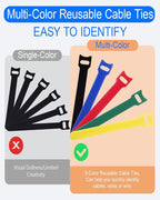 120 Pack Reusable Cable Ties 6 Inch - Image 4